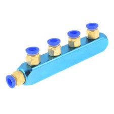 8mm Dia Pneumatic Hose Fitting 5 Way Connect Quick Coupling Coupler