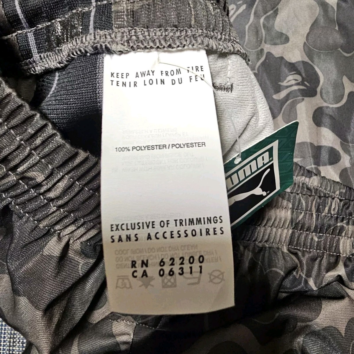 BAPE x Puma Black Camo Training Sweat Pants TL27658 Men