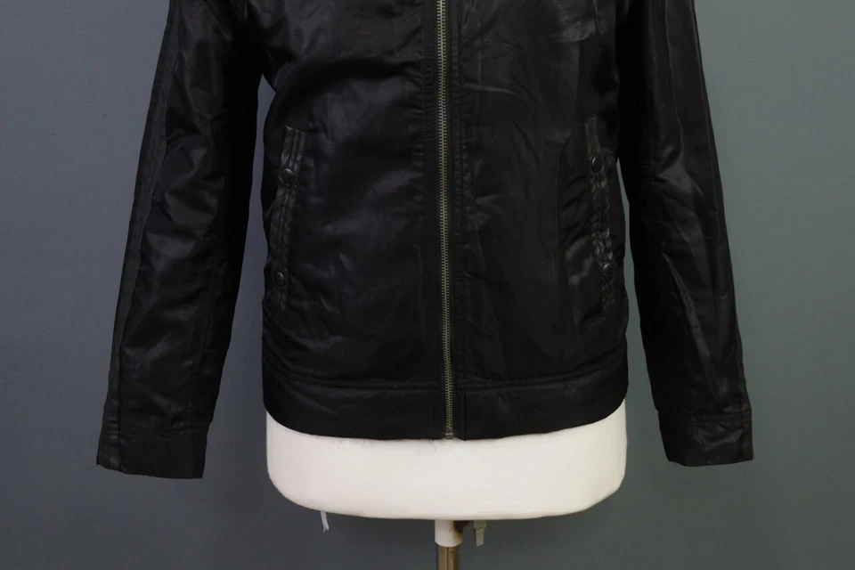 Chaqueta de Motocicleta Diesel Negra Cremallera Completa Carga Multibolsillos Talla S Foto 3 de 4