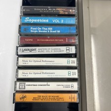 Lot of 9 Mostly Classical Music Cassette Tapes Vivaldi Schubert Mozart Yanni etc