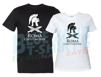 Maglietta Roma Caput Mundi Capitale del Mondo T-Shirt Romani