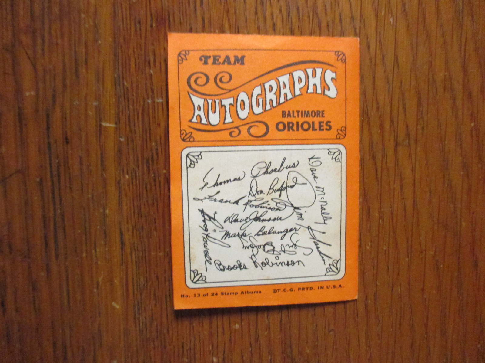 ORIOLES 1969 Topps COMPLETE Stamp Album(BROOKS ROBINSON/DAVE JOHNSON+ 2 ...