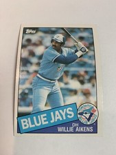 1985 Topps Toronto Blue Jays Willie Aikens