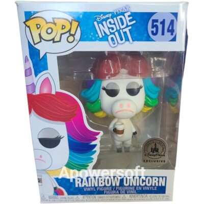 Funko Pop Vinyl RAINBOW UNICORN #514 Pixar INSIDE OUT Disney Parks