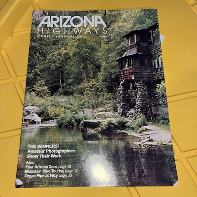 Arizona Highways Apr 1987 Arizona Zoos; Mountain Bike Touring