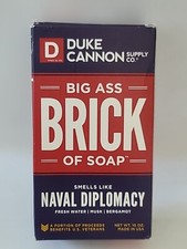 1 Duke Cannon Supply Co. Big Ass BRICK of SOAP NAVAL DIPLOMACY 10 oz