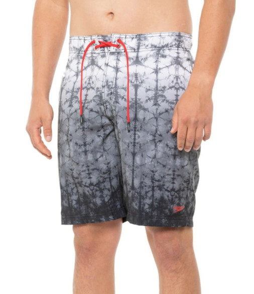 5600 Мужские плавки Speedo спортивного покроя с принтом стрейчевые шорты черный Мульти 2XL 6790₽