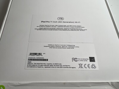 Apple iPad pro 11-Inch (4th Generation) M2 chip Wi-Fi - 1TB - Gray