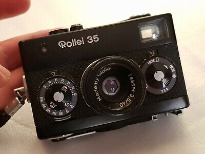 Rollei 35 German Camera ~ Zeiss Tessar ~ 3,5 40 Black color rare 1966  Vintage | eBay