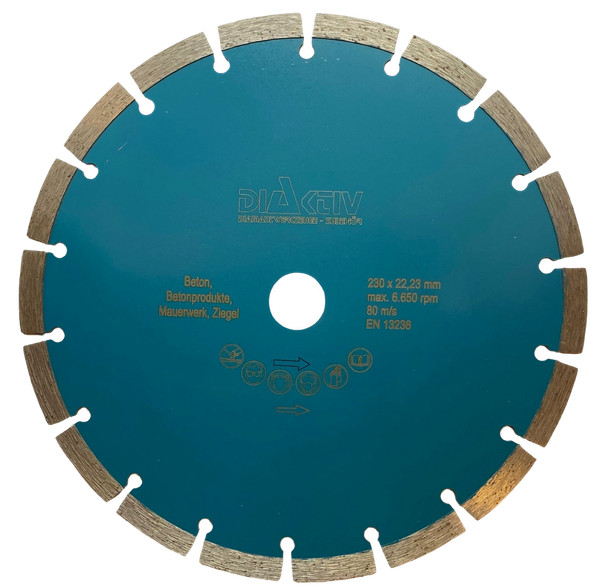 Diaktiv DiamantsäGeblatt - Trennscheibe - Diamantscheibe - SäGeblatt Ø 230 Mm-image