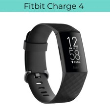 Fitbit Charge 4 Activity Trackers Fitness GPS Heart Rate FB417BKBK