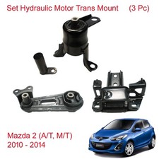 Set Hydraulic Engine Motor Trans Mount For Mazda 2 (A/T , M/T) 2010 - 2014