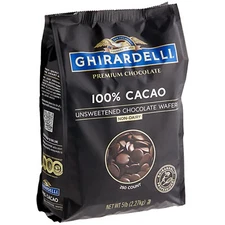 100% Cacao Unsweetened Chocolate Liquor Wafers 5 lb