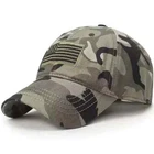 USA Tactical American Flag Camo Camouflage Cap Hat Army Military Baseball Green