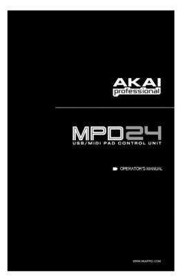 Akai MPD24  Owners Instruction Manual