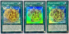 3 x HA06-DE026 Vylon Element - Super Rare 1. Auflage Near Mint YuGiOh Karte