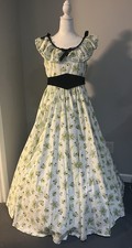 Gone with The Wind Scarlet Cosplay Costume Civil War Garden Dress Women  s Size L