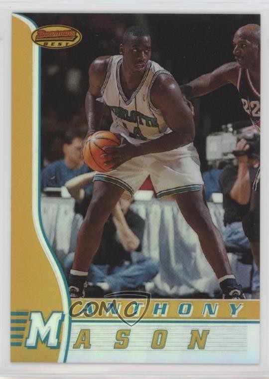 1996-97 Bowman's Best Refractor Anthony Mason #34 6m1