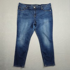 Ava  Viv Women's Jeggings Jeans Size 20W High Rise Blue Denim