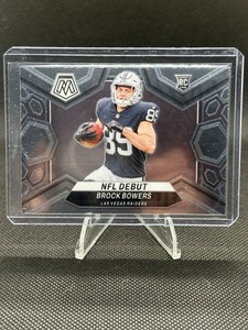 Brock Bowers 2024 Panini Mosaic NFL Debut Silver Holo (RC) #286
