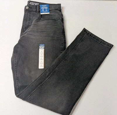 Arizona Jeans Women's 20 Black Advance Flex 360 Denim Tapered Fit 