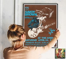 Savoy Brown Crack The Sky 1976: Live Konzert Tour Repro Poster - 30"x24"