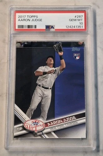 PSA 10 Aaron Judge 2017 Topps Rookie Card #287 New York Yankees GEM MINT RC