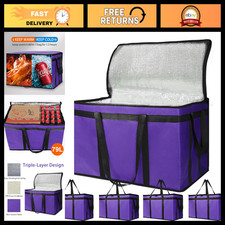 5-Pack Insulated Food Delivery Bags - XXX-Large Thermal Catering & Picnic Bags