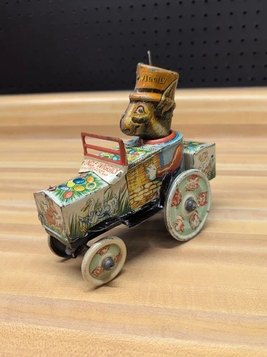 1930's Uncle Wiggly Tin Wind Up Toy - Marx