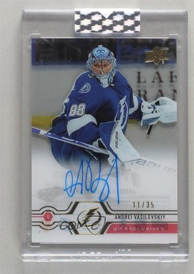 2019-20 Upper Deck Clear Cut Exclusives 11/35 Andrei Vasilevskiy #CC-AV Auto a2v