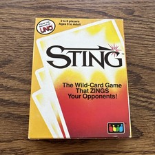 Vtg STING Card Game - Rummy Gone Wild 1984 Sealed Cards Instructions NOB - READ