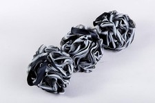 Large Bath Pouf Loofahs Shower Sponge Body Scrubber Pack of 3 Black