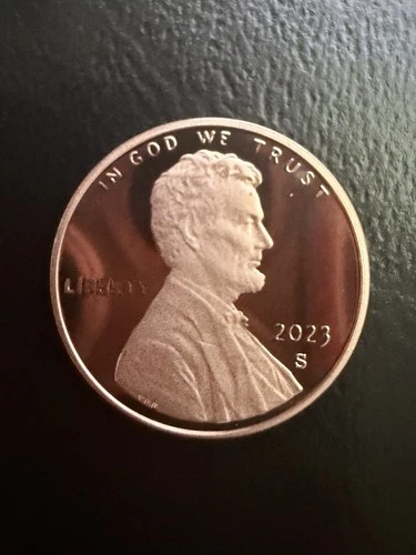 Photo of a 2023-S Lincoln Shield Cent Proof from an eBay listing that sold on Jul 23, 2026