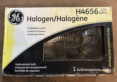#ad GE H4656 Low Beam Halogen Headlamp Headlight 12V 35W 3 Prong In Box Tested ✅ $5.00