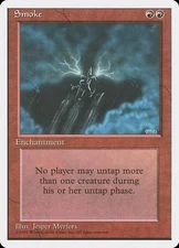 Smoke x1 Fourth 4th Edition MTG Magic the Gathering Red Enchantment Card