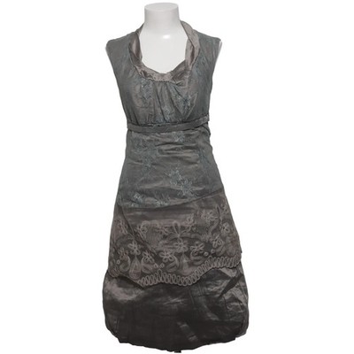Siste's, Kleid, Größe: M/L, Grau, Leinen/Polyester/Viskose, Schlangenhaut #Yj1