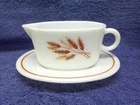 Vintage Pyrex Gravy Boat in Autumn Wheat