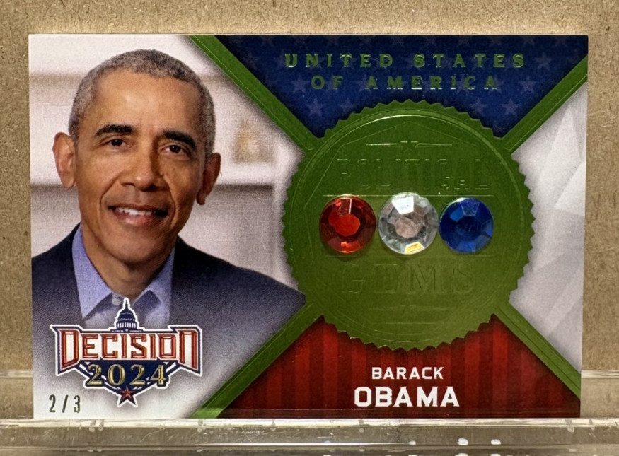 MIKE JOHNSON UNITED STATES POLITICAL GEMS 2024 DECISON TRADING CARD