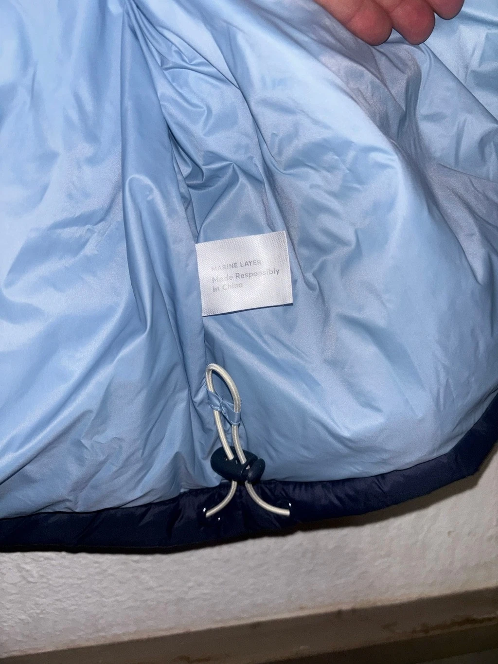 Marine Layer Men’s Archive Boreal Outdoor Puffer Vest Colorblock Blues size Med image 12