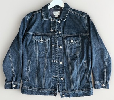 Women's 90's Baggy Trucker Jacket Universal Thread Black Wash Small New Spring