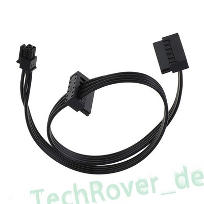Motherboard ATX mini 4pin auf 2x SATA SSD Stromkabel Festplatte für Lenovo