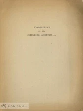 Curt F Bühler / EDITION OF THE PRINTED AT