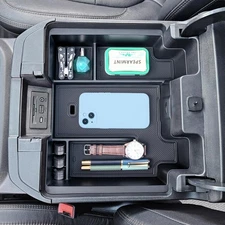 Full Package Dimensions Center Console Organizer Tray Full Tray with black