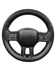 Belinous Leather Steering Wheel Cover Lace Up, Genuine Type A2 Without Marked