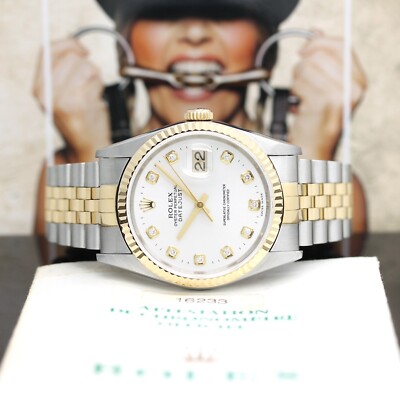 Rolex Datejust Stahl/Gold Automatik Ref:16233 mit Rolex Box & Papiere von 1998