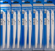 10pcs 225MM 9" Recip Reciprocating  6TPI Saw Blades HCS For Wood Set #1854