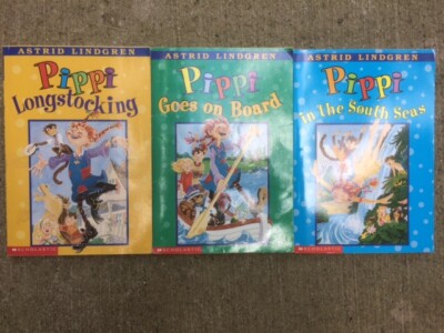 Lot 3 Pippi Longstocking Set- Astrid Lindgren Goes on Board/ in the South Sea