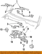 Used Windshield Wiper Motor fits: 1995 Ford F150 PICKUP 1 plug Grade A