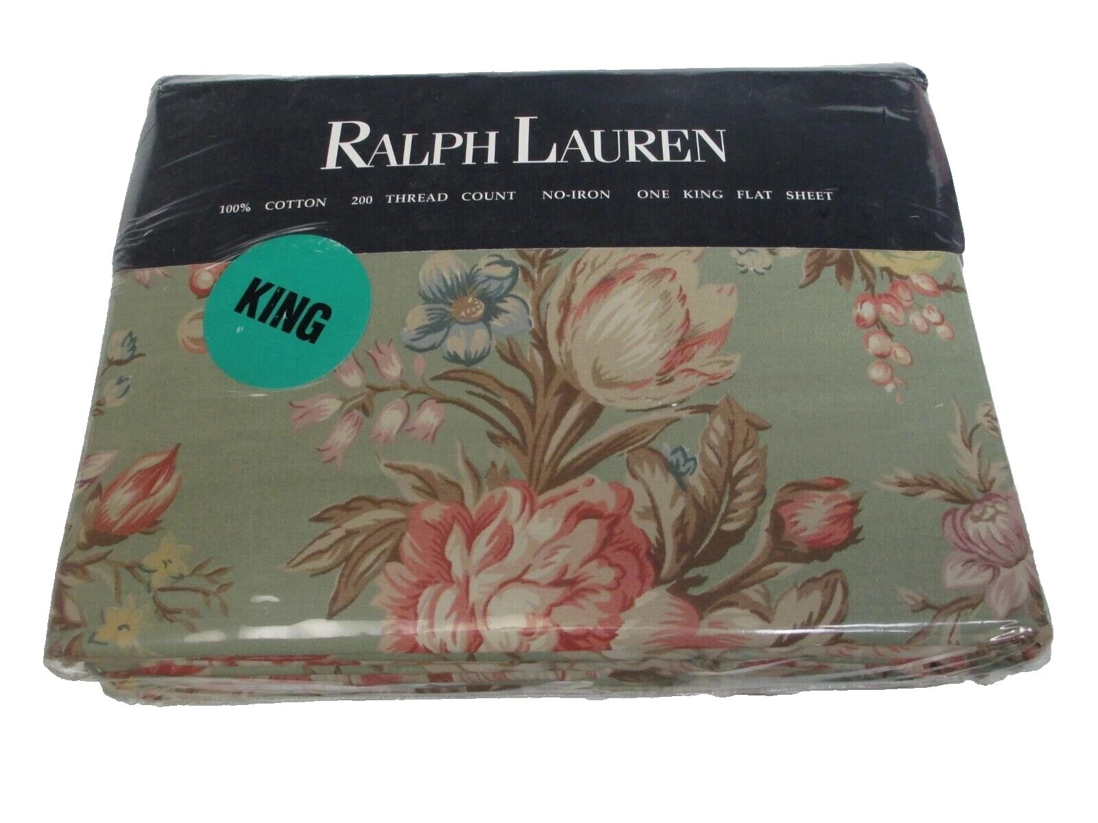 Hoja Plana de rey Ralph Lauren Floral Ropa de cama