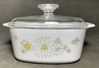 Vintage Corning Ware Pyrex "Floral Bouquet" 1.5 Quart Casserole w/Lid A-1 1/2-B
